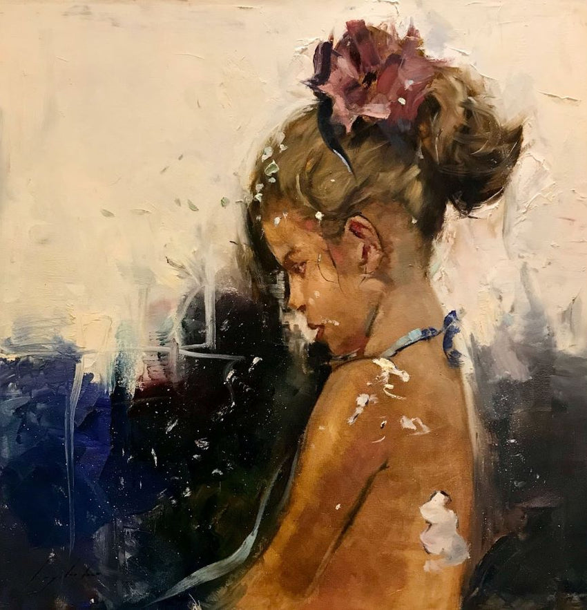 Menina com Flor na Cabeça